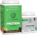 Sunwarrior Brown Rice Protein Powder Plant-Based | Chocolate 30 Servings &amp Creatine Monohydrate Powder | Micronized Unflavored 60 Servings