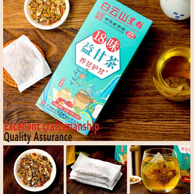 18 Flavors Liver Care Tea Herbal Tea for Liver - Nourish and Support Your Liver Health (60PCS)