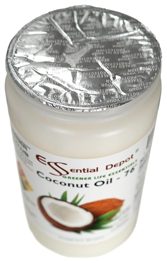 Coconut Oil - 76F - 32 oz in a 1-quart container - No Scent/Odor - also called Coconut Butter - Food Grade - safety sealed HDPE container with resealable lid - microwave-safe (remove foil seal) freez