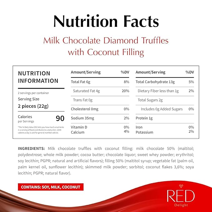 RED Delight®™ 100 Piece Chocolate Gift Box (100 Piece Gift Box w/Truffles + 14 Plush Bear Milk Chocolate w/Coconut Filling)