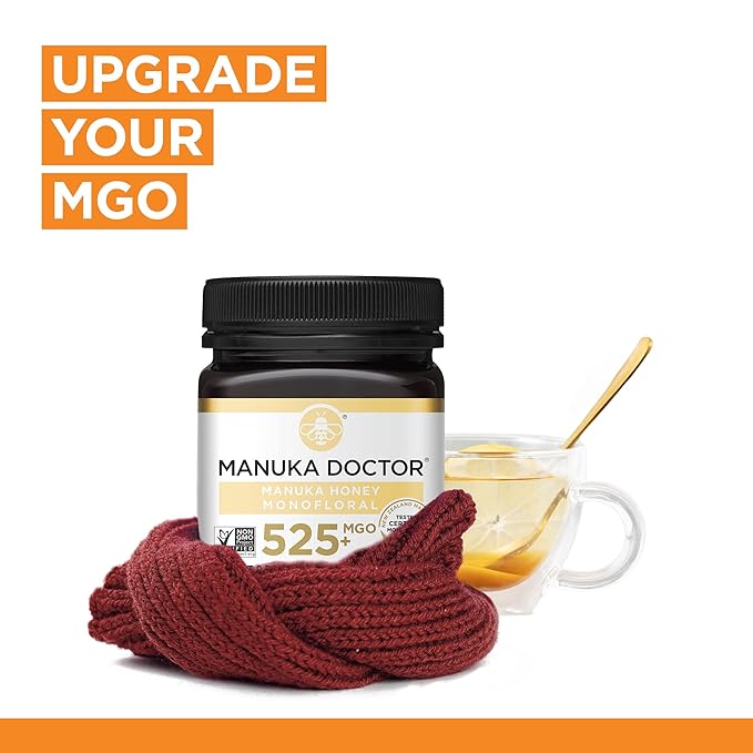 MANUKA DOCTOR - MGO 80+ Multifloral SQUEEZY and MGO 525+ Monofloral Manuka Honey Value Bundle 100% Pure New Zealand Honey. Certified. Guaranteed. RAW. Non-GMO