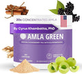 Amla Powder &amp Immunity Blend Superfood Supplement with Elderberry 20x Ultra Concentrated Amla Immune Support Made with Ginger Cinnamon Peppermint Indian Gooseberries Immunity 30 Servings