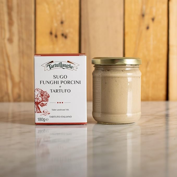 Tartuflanghe Porcini Mushroom and Truffle Sauce. 180g 6.35oz