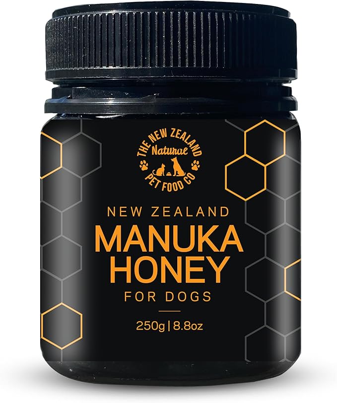 The New Zealand Natural Pet Food Co Woof Dog Treats - Manuka Honey Dog Treats Small &amp Large Dog Natural Topper or Dog Treat 8.8oz