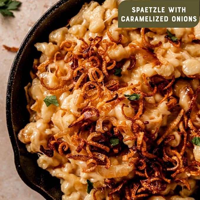 Bechtle Spaetzle Bavarian Style Egg Noodles - Traditional German Pasta Authentic Imported from Germany Cage-Free Eggs &amp Durum Wheat Semolina Non-GMO Kosher (17.6oz Pack of 12)