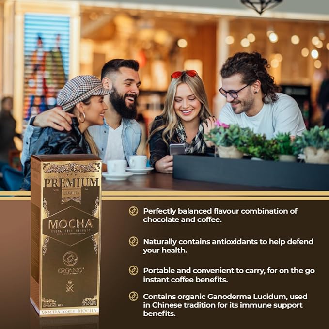 4 Boxes ORGANO Gourmet Cafe Mocha (60 sachets)