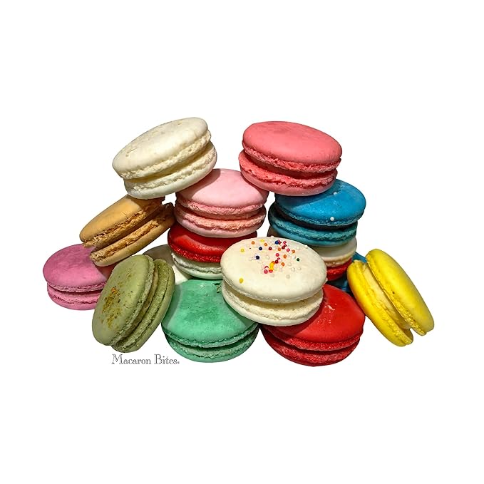 French Macarons - Macaron Bites Assorted Macarons 48 Count