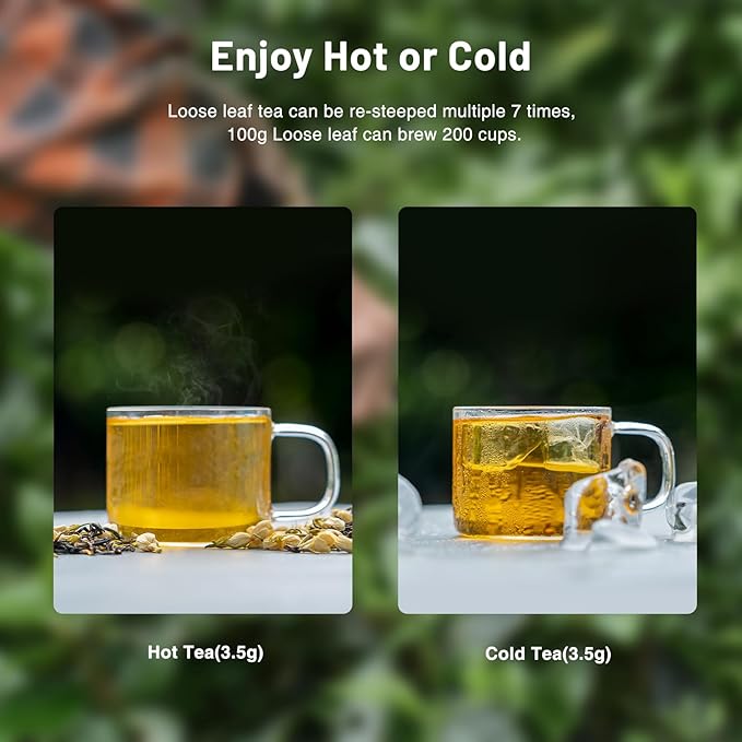 iTeaworld Da Hong Pao - Oolong Loose Leaf - Wuyi Rock Tea Oolong Tea Loose Leaf Scent Whole Loose leaves for Daily Use with 20 Eco-Conscious Tea Bags （3.5oz/100g)