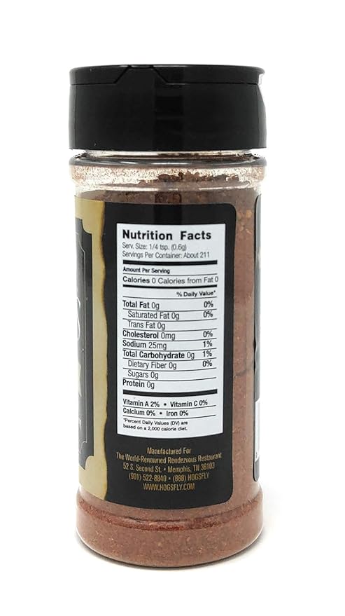 Charlie Vergos Rendezvous Famous Memphis Barbecue Dry Rub Seasoning (4.5 oz)4-Pack