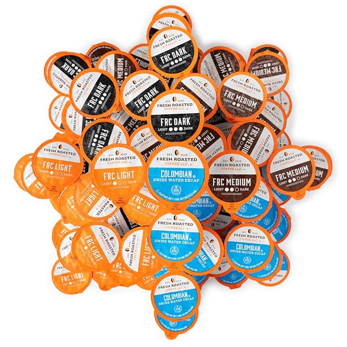 Fresh Roasted Coffee FRC Classic Variety Pack Kosher K-Cup Compatible 96 Pods