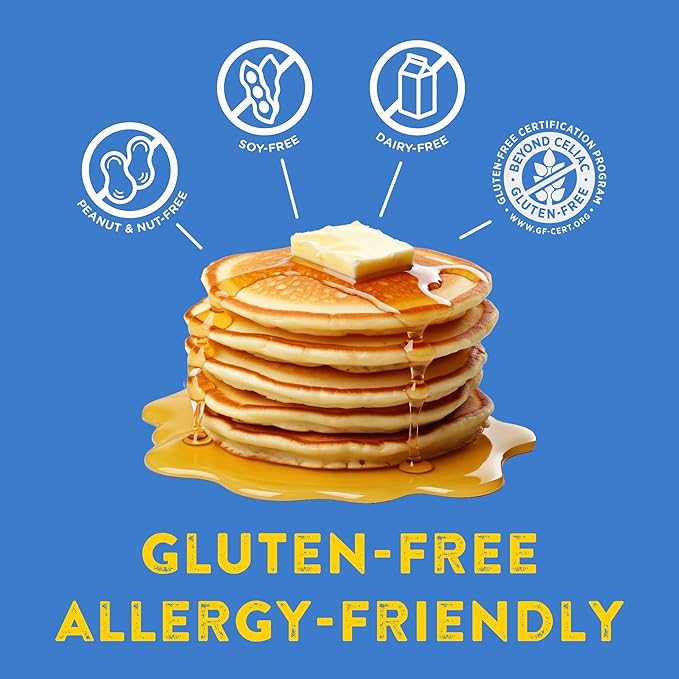 Kinnikinnick - Pancake &amp Waffle Mix - Gluten Free Allergy Friendly Vegan Pancake and Waffle Mix - 16 oz. Boxes - 6 Pack