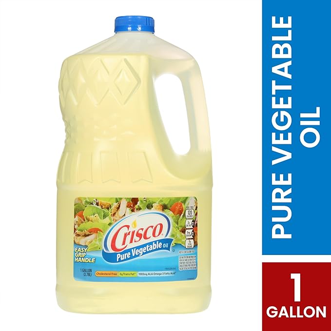 Crisco Pure Vegetable Oil 1 Gallon (Pack of 4)