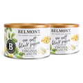 Belmont Peanuts Gourmet Sea Salt and Black Pepper Flavored Virginia Peanuts 25 oz (2 Pack) – Only 4 Simple Ingredients No Preservatives 7g Protein – Salty Peppery Crunchy Hand Seasoned Snack