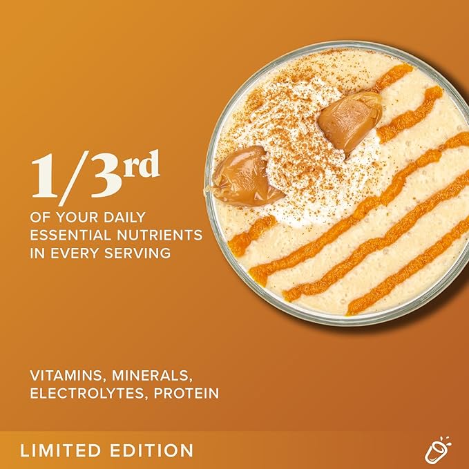Keto Chow Caramel Pumpkin Spice | Keto Meal Replacement Shake Powder | Nutritionally Complete | Low Carb | Delicious Easy Meal Substitute | Protein Rich You Choose The Fat | 21 Meal Serving