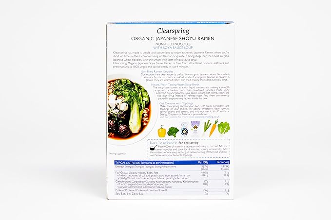 CLEARSPRING Shoyu Ramen Noodles with Soya Soup 105 GR