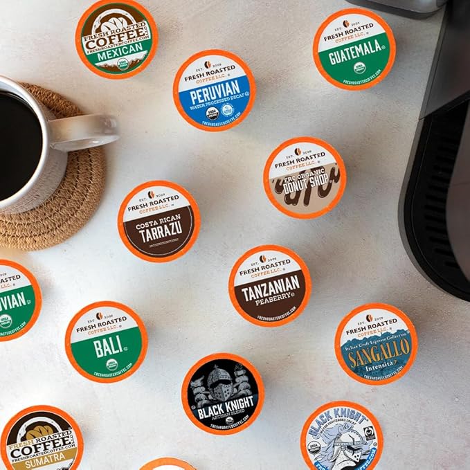 Fresh Roasted Coffee Explorer Variety Pack K-Cup Compatible 96 Pods
