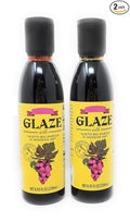 Glaze With Aceto Balsamico Di Modena IGP Product of Italy Net 8.45 Fl Oz (250ml) - Pack of 2