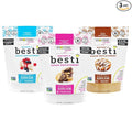 Wholesome Yum Besti Natural Sugar Substitute Multi Pack - Granulated Powdered Brown - Monk Fruit Sweetener Blend With Allulose (No Erythritol) - Keto Non GMO Zero Calorie Zero Carb (12 oz 3-Pack)