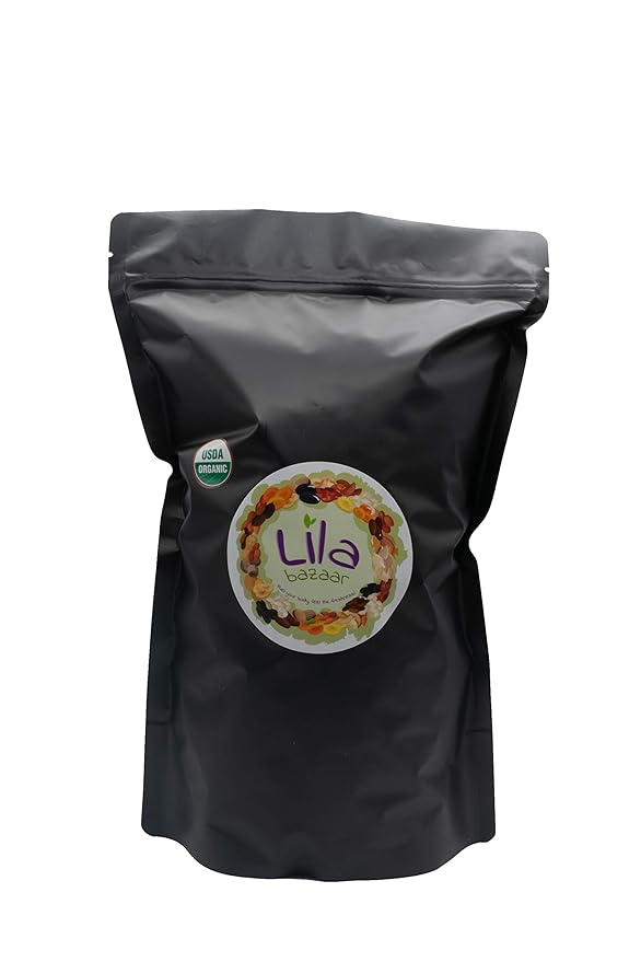 LILA BAZAAR - ORGANIC Sun-Dried Turkish Apricots 2LB Natural Taste and Fresh Nutritious and Healthy Snack In Resealable Bag No Sulfur Added No Sugar Added and No Artificial Flavors!!!