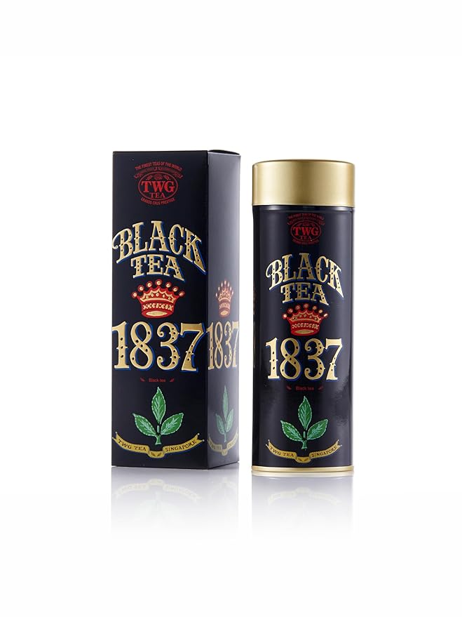 TWG Tea | 1837 Black Tea | Black Tea | Fruits &amp Flowers | Haute Couture Tin 100g | Gift Set