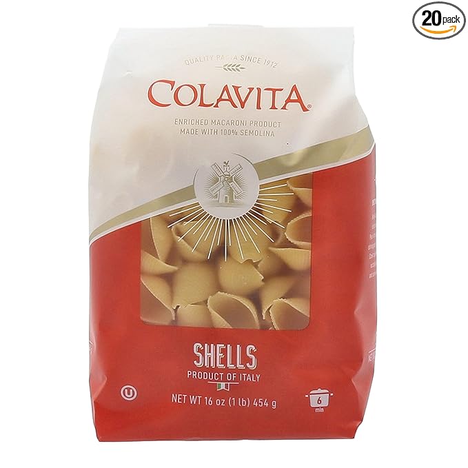 Colavita Pasta - Shells 1 Pound - Pack of 20