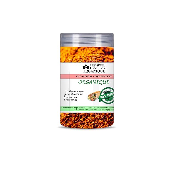 Blessfull Healing Organic Shawarma Seasoning (Arabic Cevirme Zest) 200 Gram