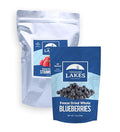Thousand Lakes Freeze Dried Strawberries and Blueberries - 100% Sliced Strawberries 5 oz and Whole Blueberries 1.2 oz