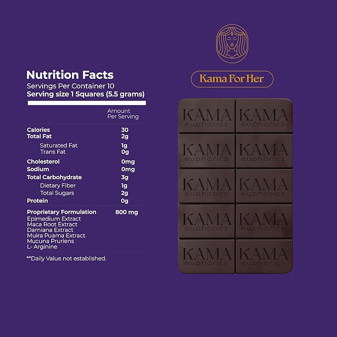 Kama Tantric Chocolate Candy - Organic Chocolate Infused with Potent Adaptogens - Boosts Connection and Vitality - Chocolate Gift Box (Kama - 15 Bars Master Kit Original Dark Chocolate)