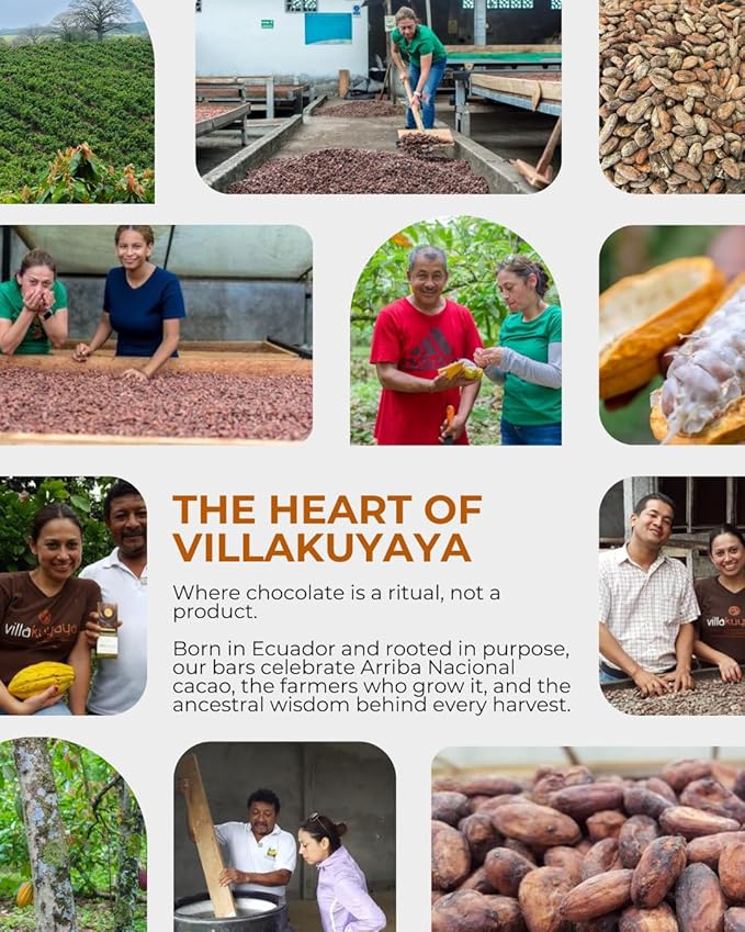 Villakuyaya Premium Dark Chocolate Single Origin 80% Pure (Silver Award Winner at the 2020 Academy of Chocolate Awards London) – Gourmet Ecuadorian Cacao Vegan &amp Gluten-Free (Pack of 3)