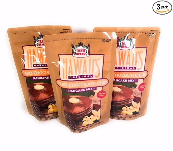 3 pack Taro Chocolate Chip Pancae Mix