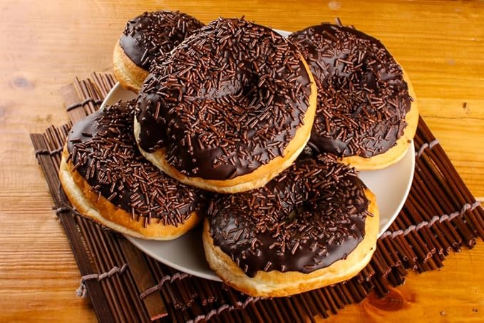 A Great Surprise Chocolate Sprinkles - 2.2 Pounds - Chocolate Jimmies for Ice Cream - Holiday Toppings for Baking Cake Decorating Cookies Cupcake