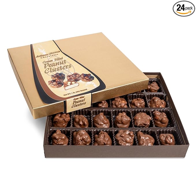 Anthony Thomas Milk Chocolate Peanut Clusters Cream Filled Peanut Clusters Covered In Chocolate (24 Count Milk Chocolate)