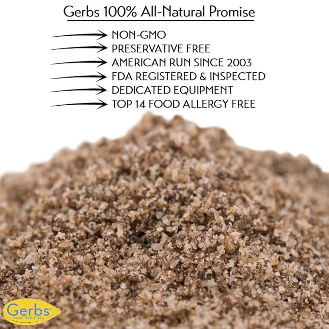 Ground Raw Chia Seed Meal by Gerbs - 4 LBS - Top 11 Food Allergen Free &amp Non GMO - Vegan &amp Kosher – Premium Full Oil Content Chia Protein Powder