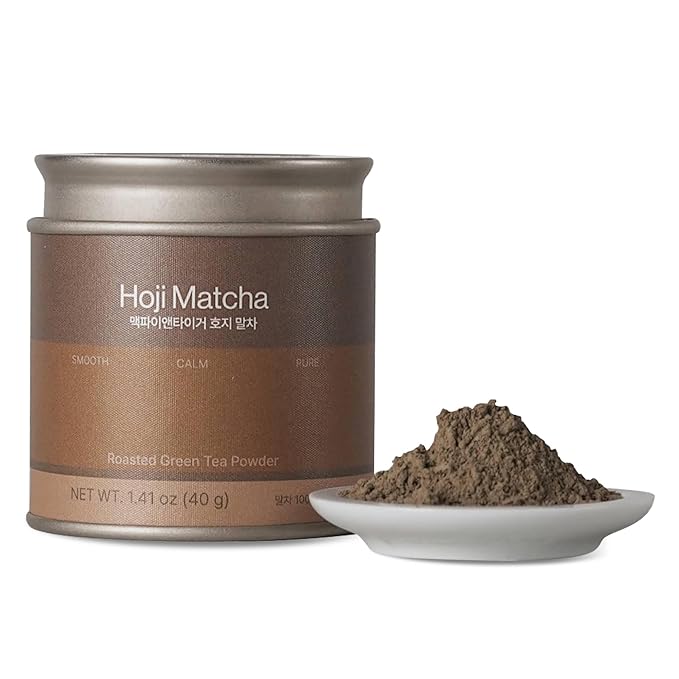 Magpie&ampTiger Matcha Hoji Matcha Powder - Roasted Korean Green Tea | Nutty Chocolate-Like Flavor (40g)