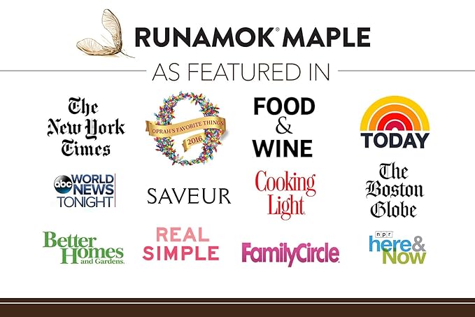 Runamok Organic Vermont Maple Syrup Pantry Favorites Pairing Collection 2 oz (4 count) 60mL Traditional Barrel-aged and Infused Organic Maple Syrup Varieties