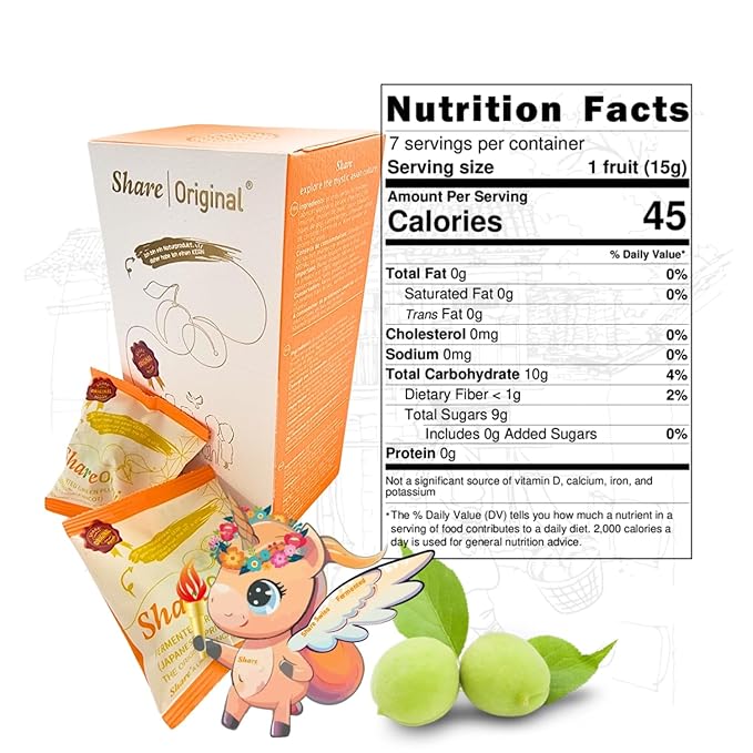 Share Original 7-pc Starter Box Fermented Japanese Apricot Plum 30+ Month Fermented Vegan Individually Wrapped Whole fruit with pit