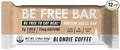 Be Free Bar Blondie Coffee (Box of 12 bars) No Seed Oils. 7g Muscle Building Protein and 6g Prebiotic Chicory Root Fiber which helps promote regularity and maintain a healthy gut microbiome especiall