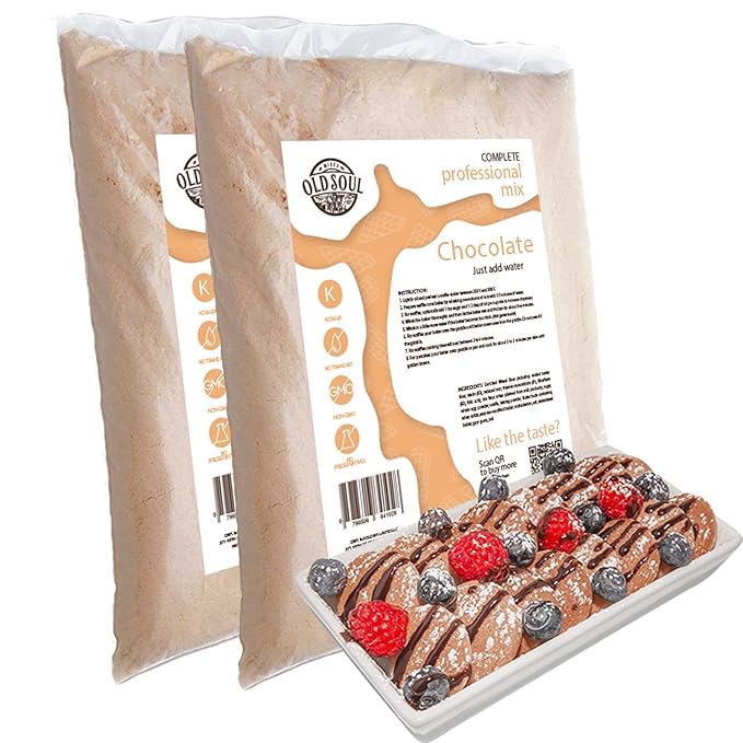 ALDKitchen Poffertjes Waffle Mix | Chocolate Flavour | Soy free | Nut free | Mini Dutch Pancake Batter (Chocolate 10 Pound (Pack of 1))