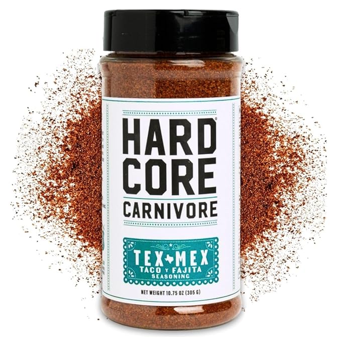 Hardcore Carnivore Core Pack (4 Rub Set) Black Beef Red All -Purpose Tex Mex Sweet BBQ Seasonings | Bold Texas-Made Flavors for Grilling Smoking and Cooking