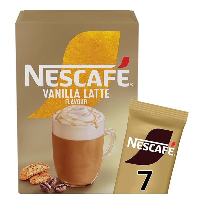 NESCAFÉ LATTE Vanilla Instant Coffee Sachets x7 (Pack of 6 Total 42 Sachets)