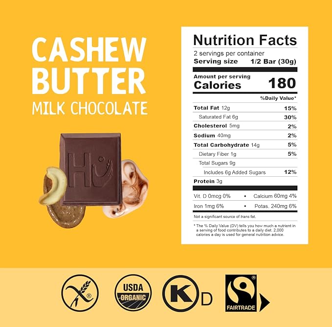 Hu Grass-Fed Milk Chocolate SAMPLER PACK | Hazelnut Butter Cashew Butter Almond Coconut Crunch Almond Crunch Simple Milk | Natural Ingredients Organic Milk Gluten Free Paleo Non GMO Fair Trad