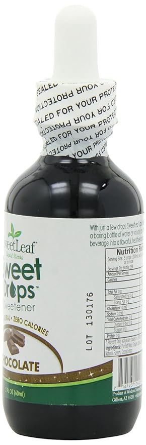 SweetLeaf Sweet Drops Liquid Stevia Sweetener Chocolate 2 Ounce (Pack of 2)