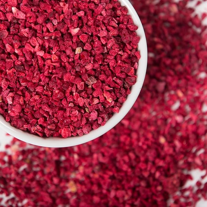 Drink Botanicals | Freeze Dried Raspberry Crumble Grit Pieces | 100% Natural | 5.29oz 150 Grams | Non-GMO | Dried Raspberries for baking Garnishing Cakes | Raspberry Pieces | Pet Recyclable Jar