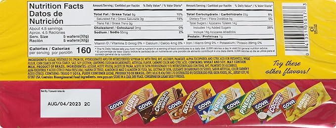 Goya Foods Strawberry Wafers 4.94 Ounce (Pack of 24)