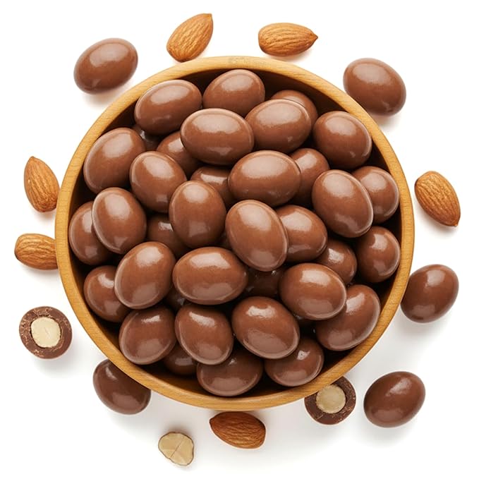 NY Spice Shop Milk Chocolate Covered Almonds - 3 Pound Chocolate Coated Almonds - Holiday Sweet Nut Snacks Festive Gourmet Treat Party Favors Candy Buffet Gift Seasonal Snacks