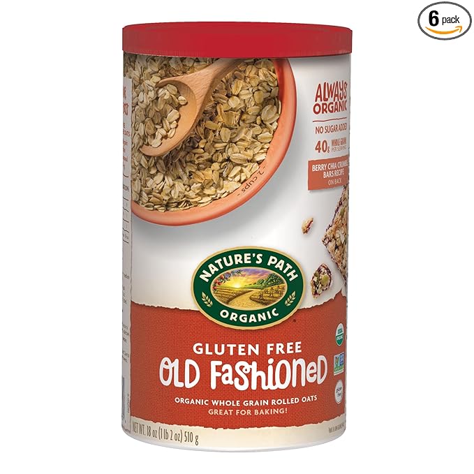 Nature's Path Organic Old Fashioned Oats Oatmeal 18 oz (Pack of 6) Gluten Free Non-GMO