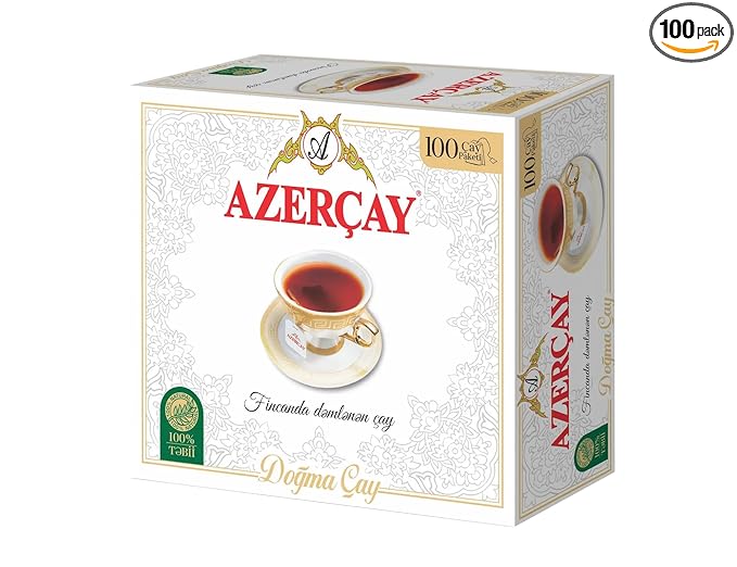 Azercay BERGAMOT Aroma Black Tea Product of Azerbaijanian 100 tea bags