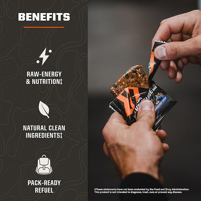 MTN OPS Protein Bars – Energy Snack with 10g Protein Gluten-Free Oatmeal Chocolate Chip Venture Bar for Hiking &amp On-the-Go Fuel 10 Bars