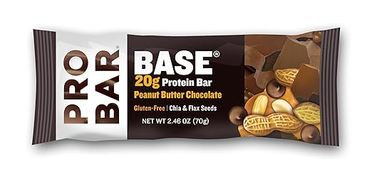 PROBAR Base Protein Bar Peanut Butter Chocolate 2.46 oz (Pack of 12)