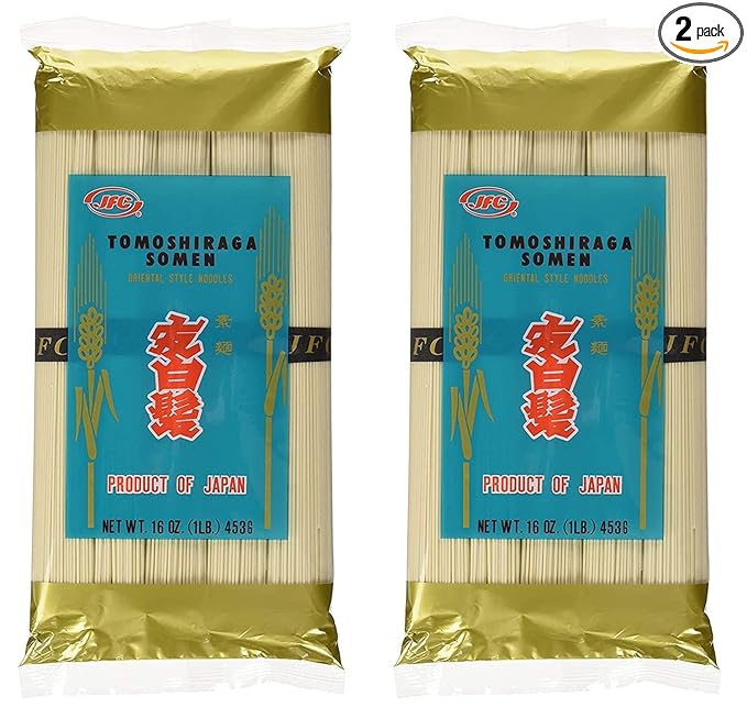 JFC International Tomoshiraga Somen Noodles 16Oz Each (Pack of 2)
